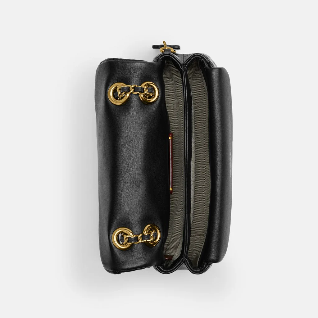 TABBY PILLOW QUILTED BAG BLACK - GOLD