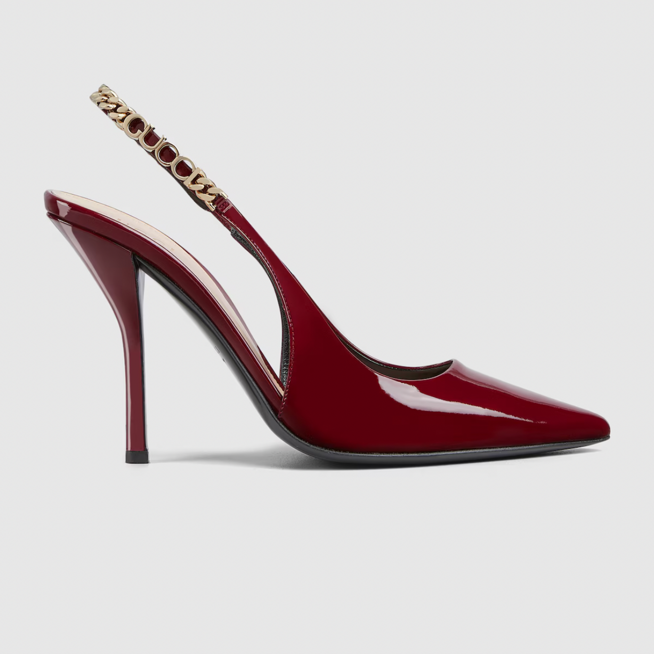 GG SLINGBACK HEELS - RED