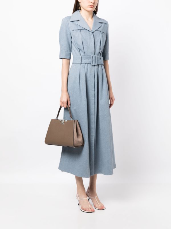 THE LARGE ELEANOR SATCHEL BAG 30 CM - GREY