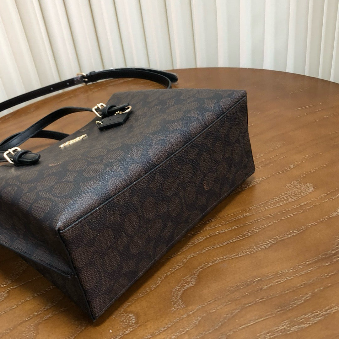 MOLLIE TOTE 25 BAG - DARK BROWN