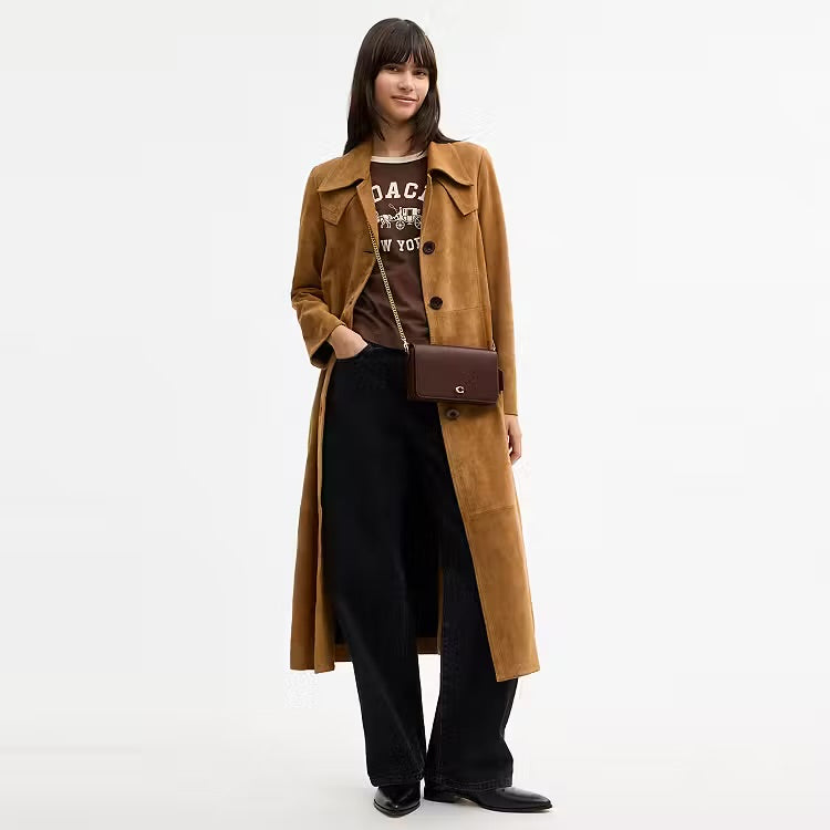 COACH MILA CROSSBODY BAG - BROWN