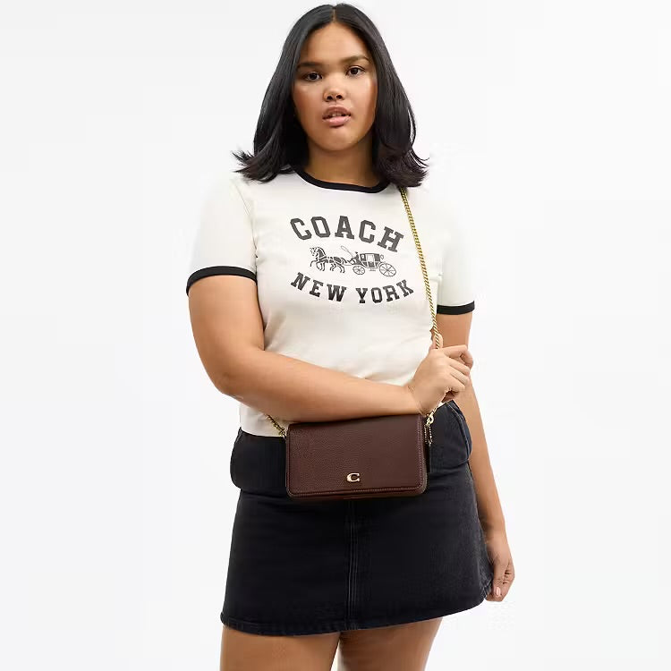 COACH MILA CROSSBODY BAG - BROWN