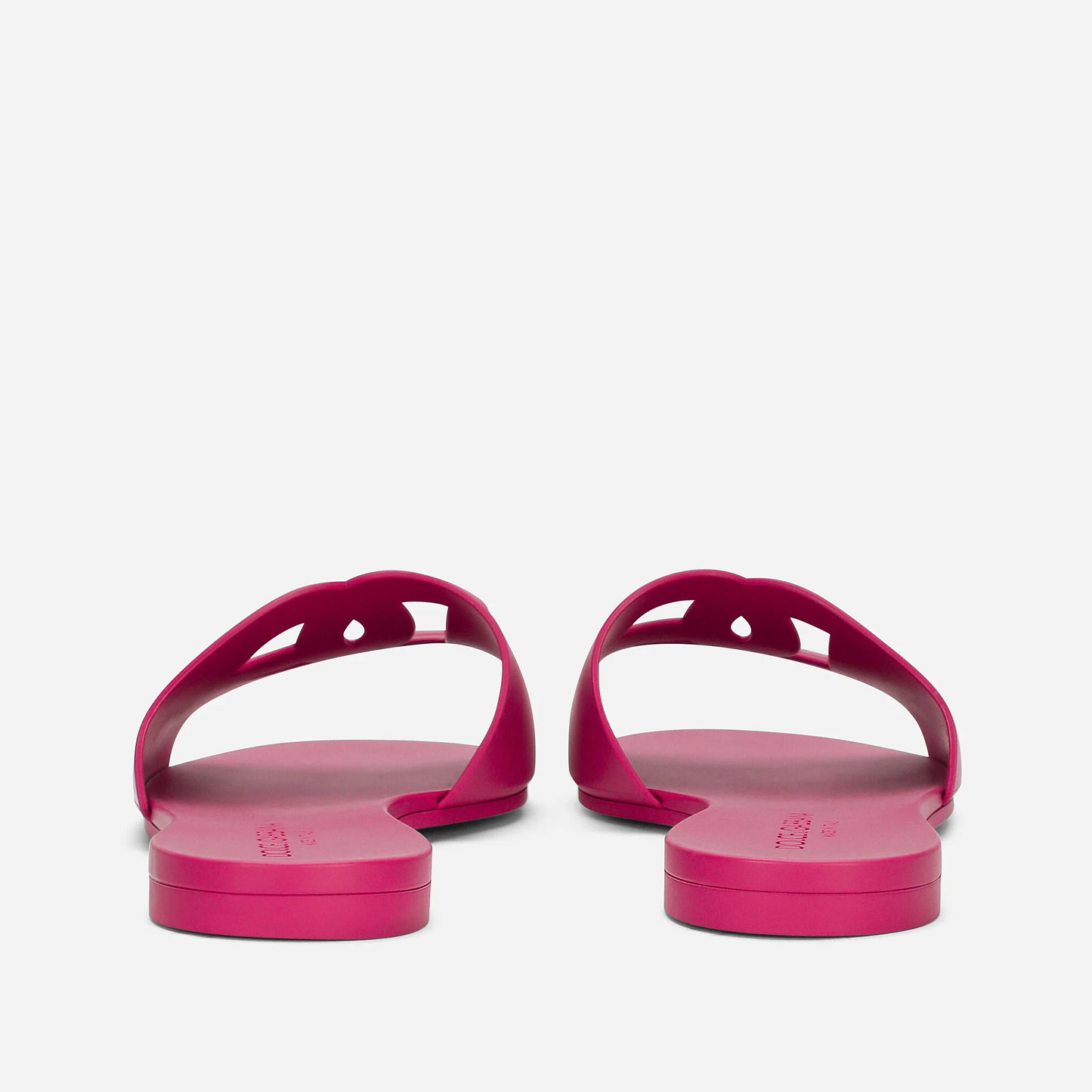 DG RUBBER SLIDE SANDALS - PINK