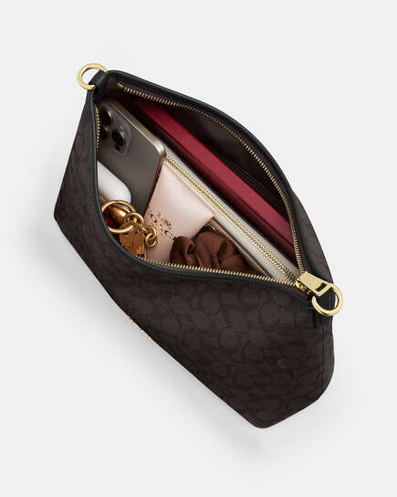 LAUREL SHOULDER BAG - DARK BROWN