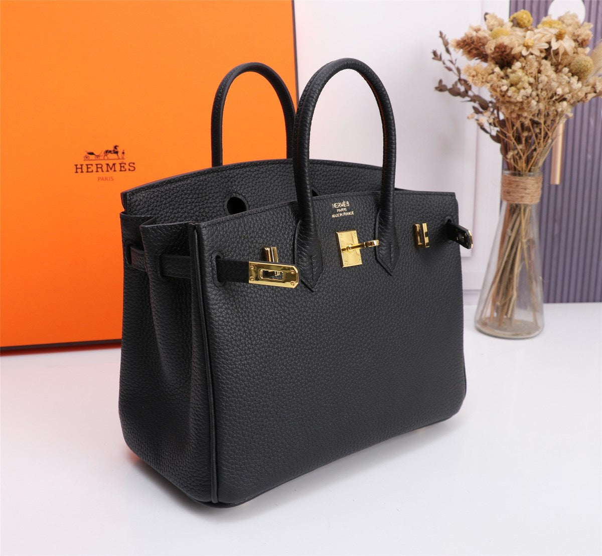 BIRKIN 30 – BLACK WITH GOLD HARDWARE