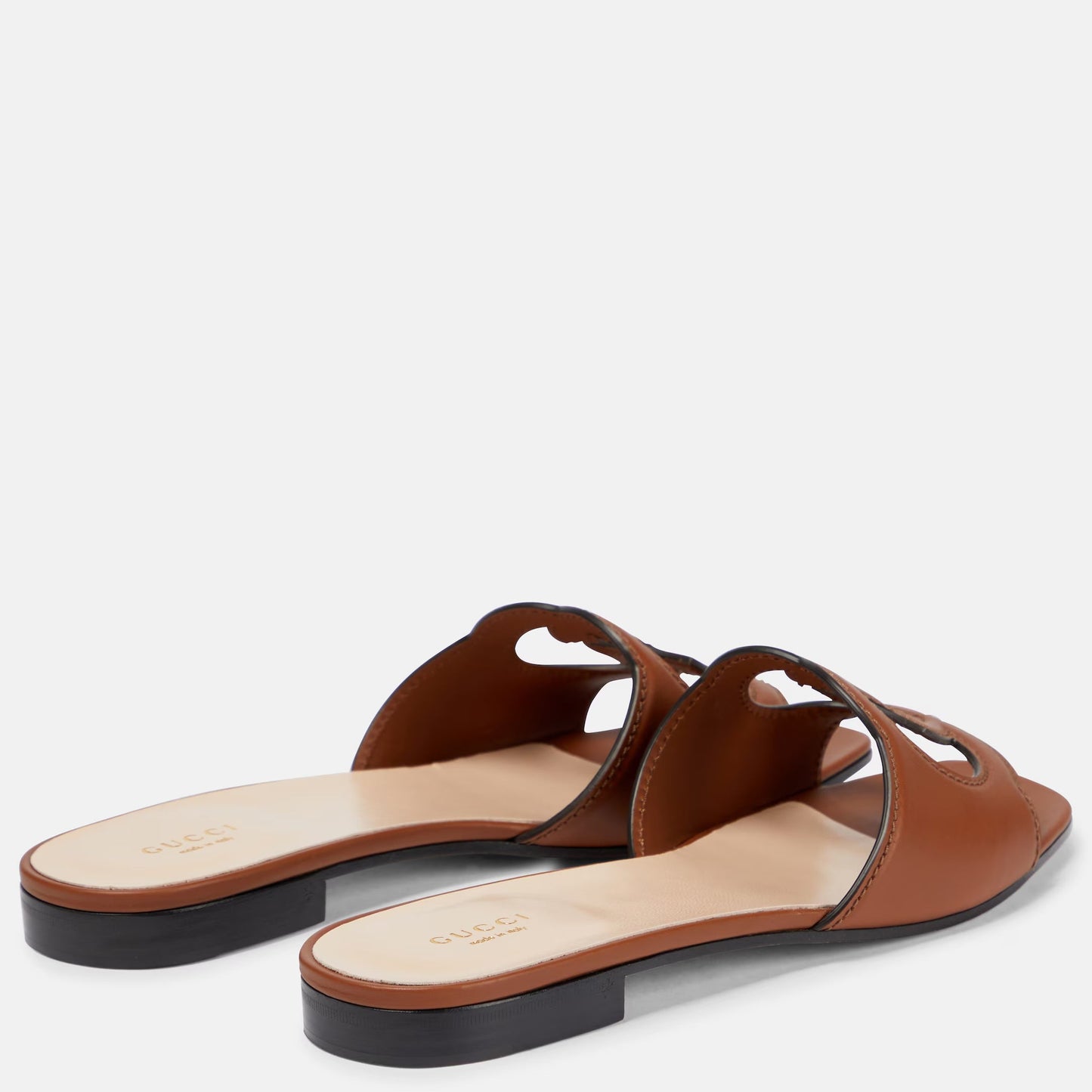 GG INTERLOCKING SLIDES - BROWN (B GRADE)