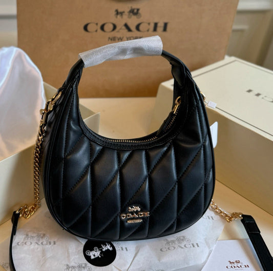 THE CARMEN QUILTED BAG – BLACK