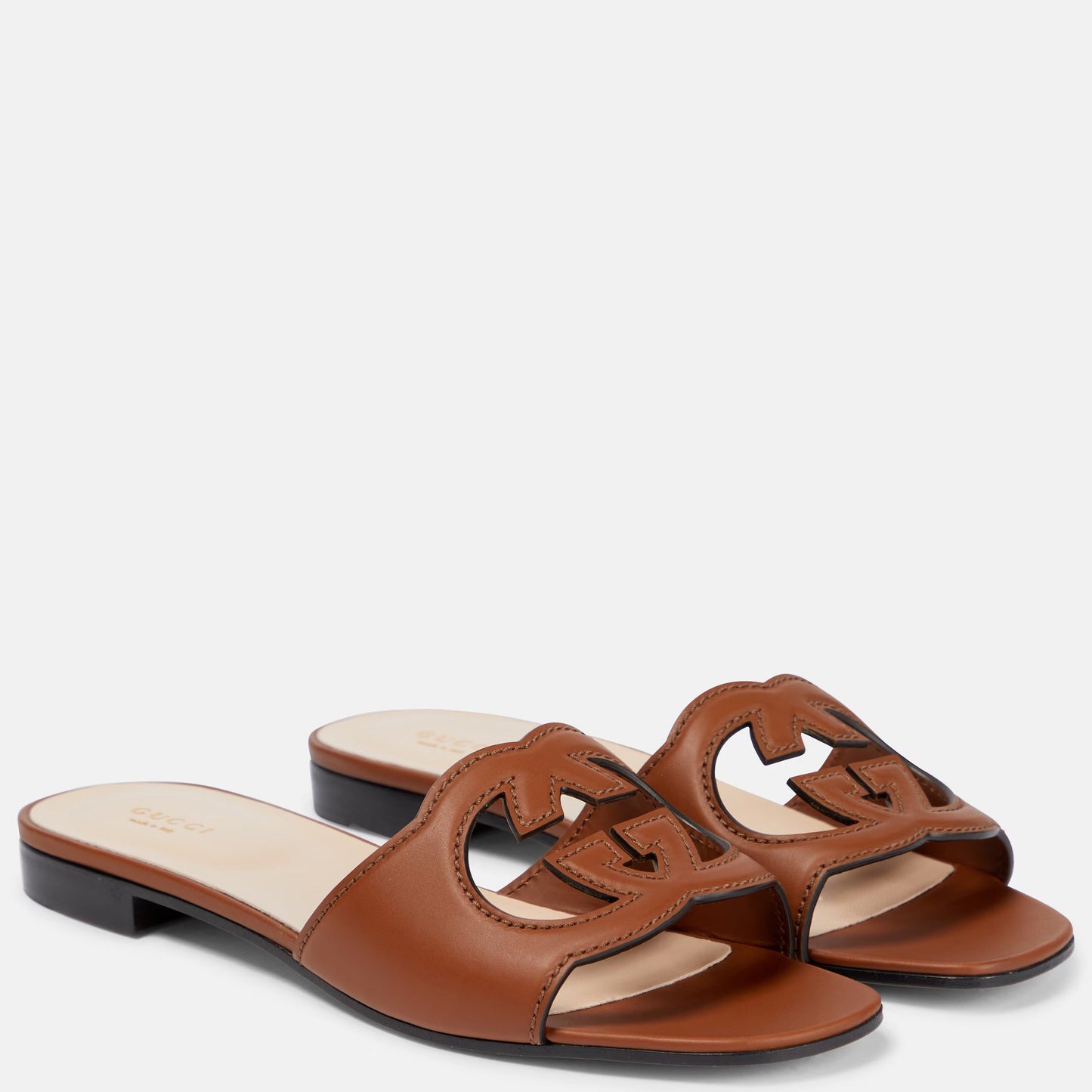 GG INTERLOCKING SLIDES - BROWN (B GRADE)