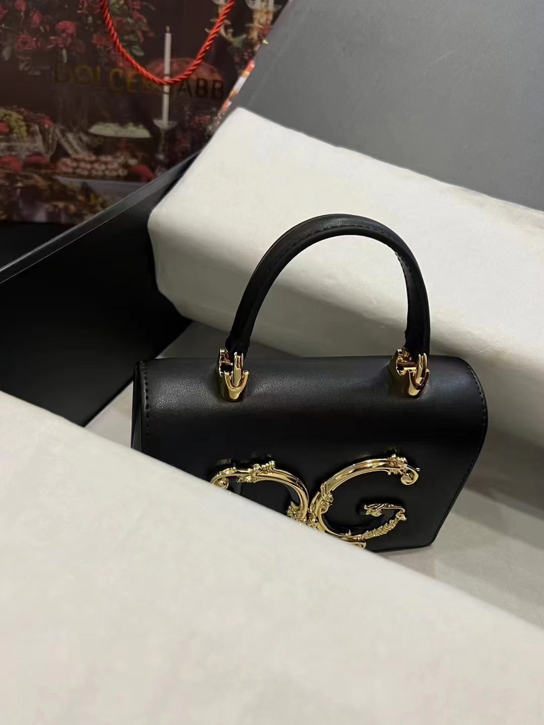 AMORE TOP HANDLE BAG – BLACK