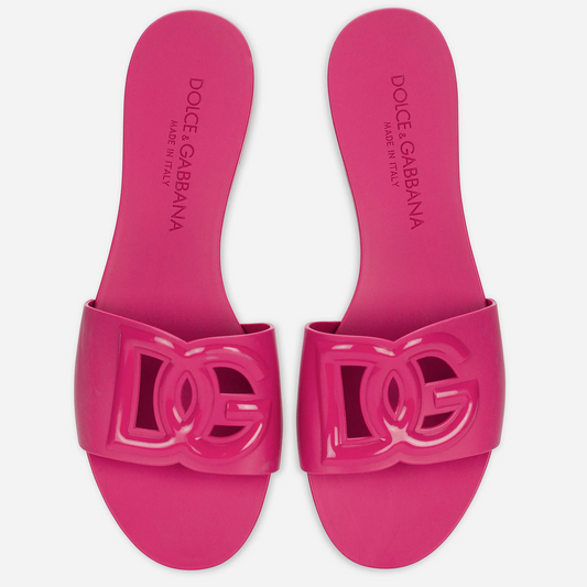 DG RUBBER SLIDE SANDALS - PINK