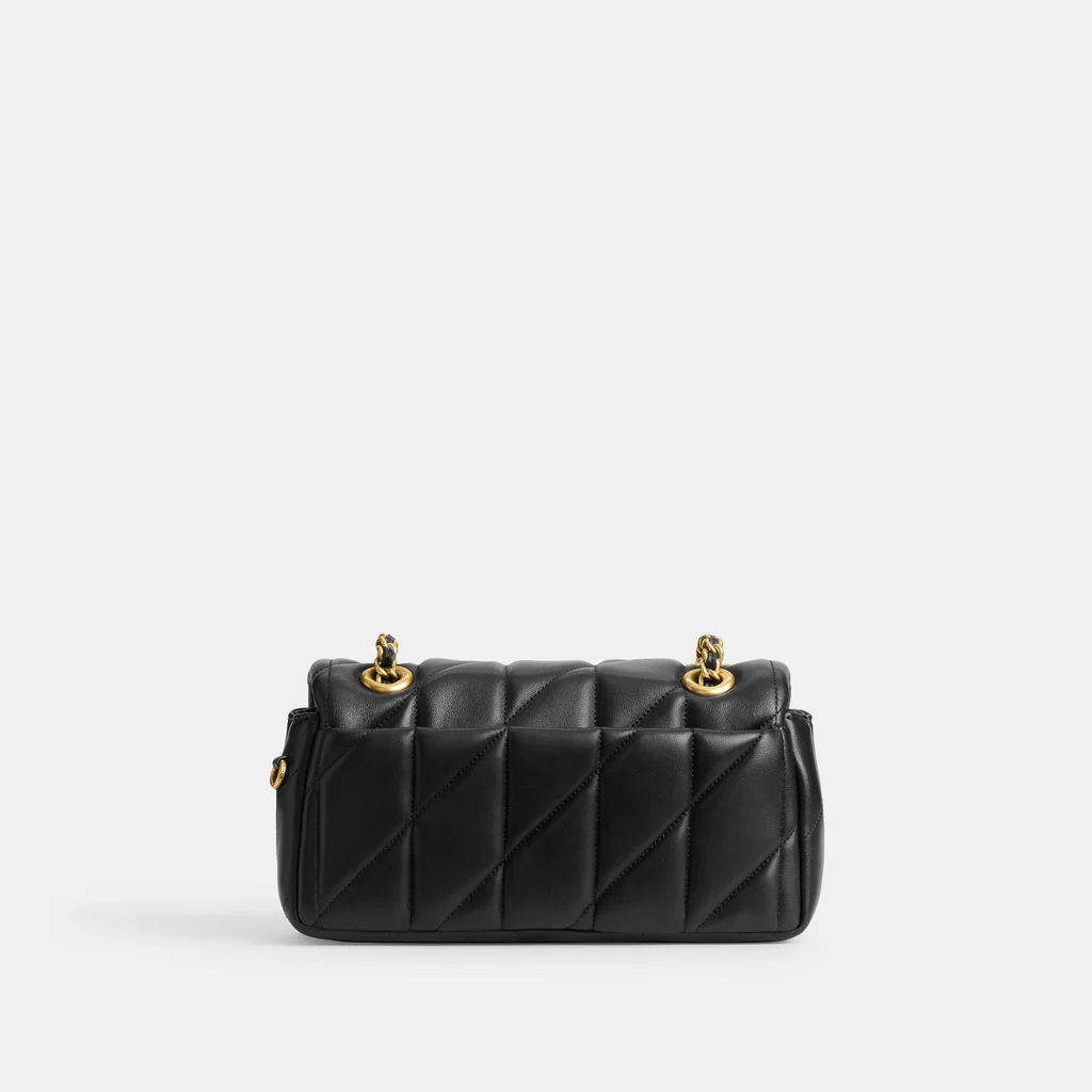 TABBY PILLOW QUILTED BAG BLACK - GOLD