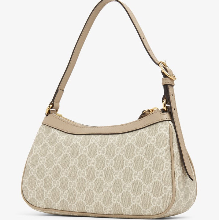 THE OPHIDIA LARGE SHOULDER BAG - NUDE