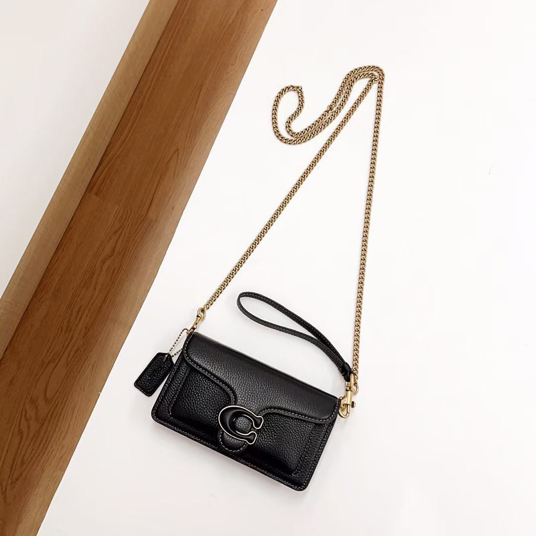 THE TABBY WRISTLET BAG - BLACK (MINI)