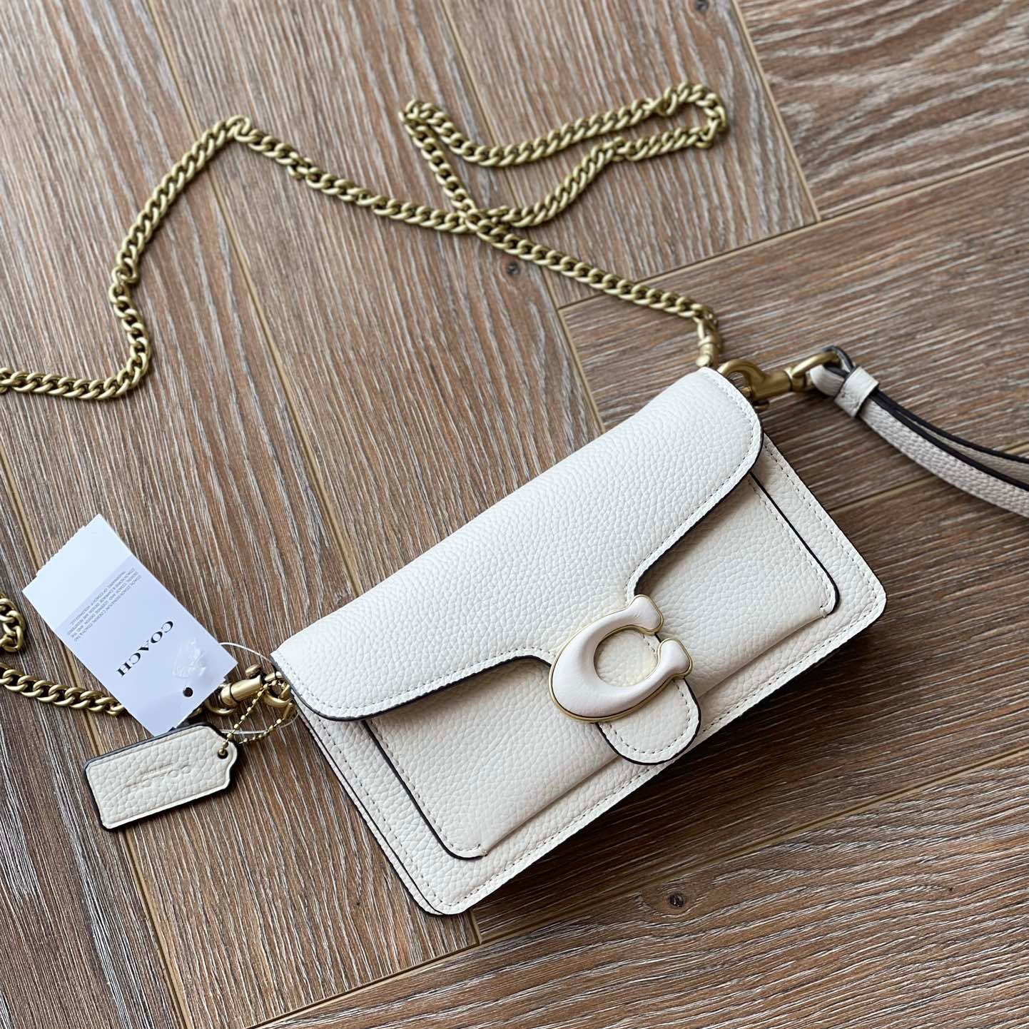 THE TABBY WRISTLET BAG - WHITE  (MINI)