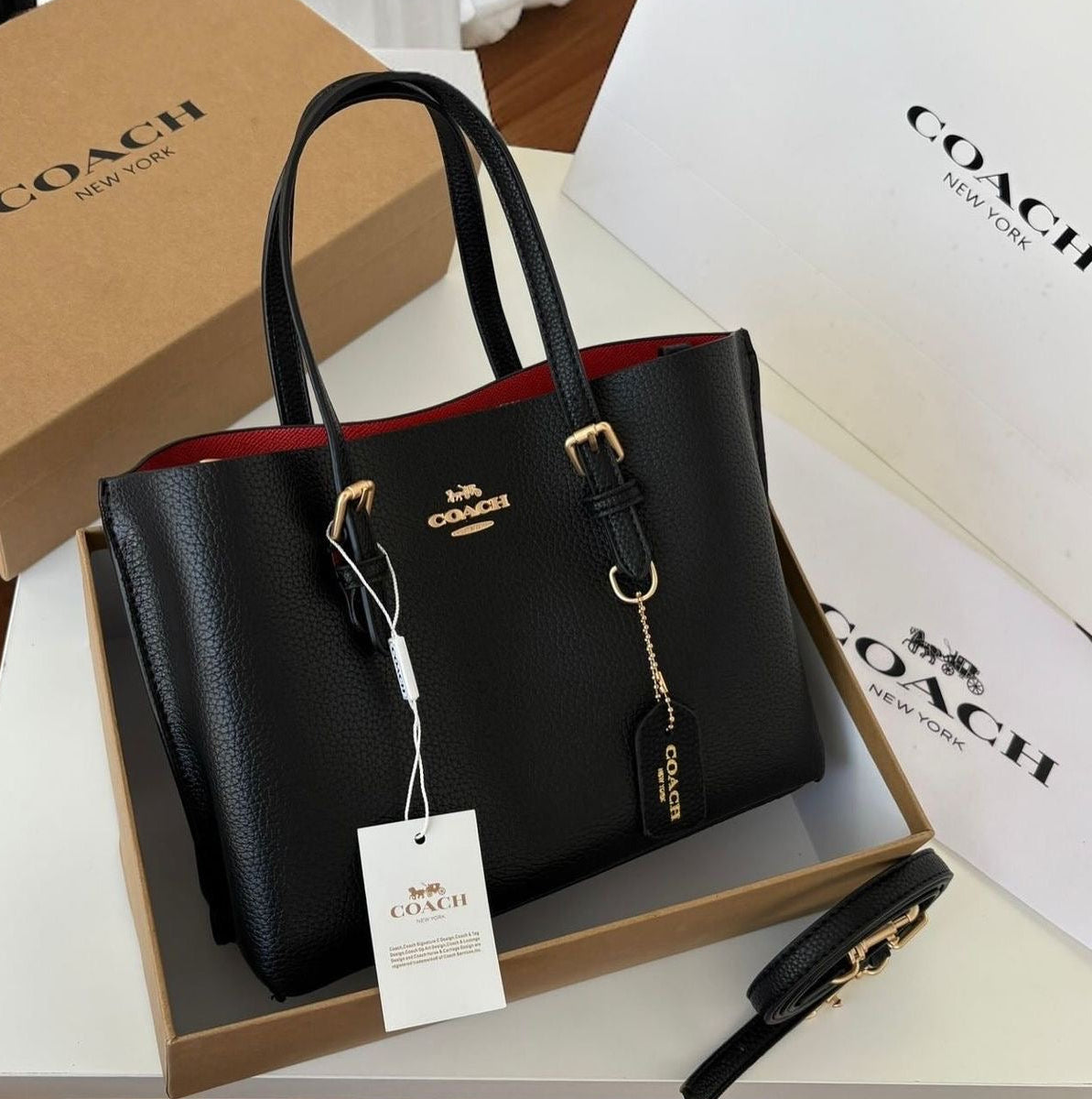 MOLLIE TOTE 25 BAG - BLACK