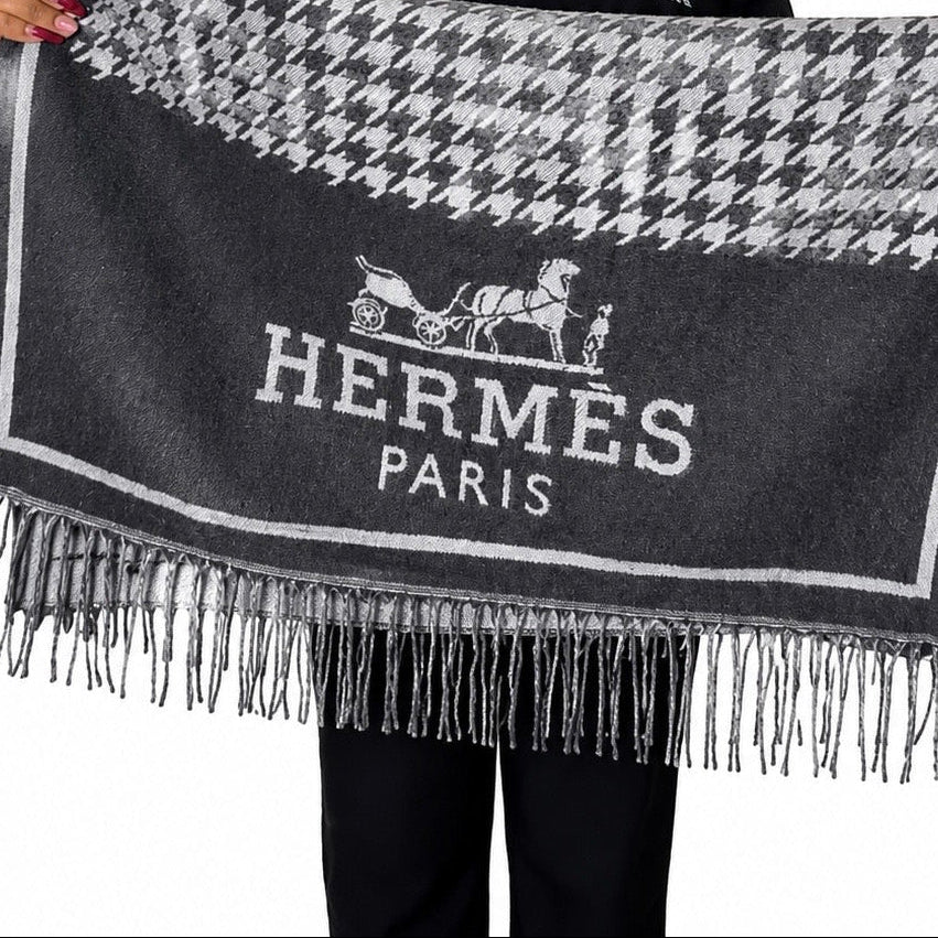 HH OVERSIZED SCARF - DARK GRAY