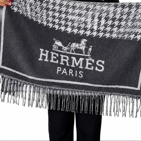 HH OVERSIZED SCARF - DARK GRAY