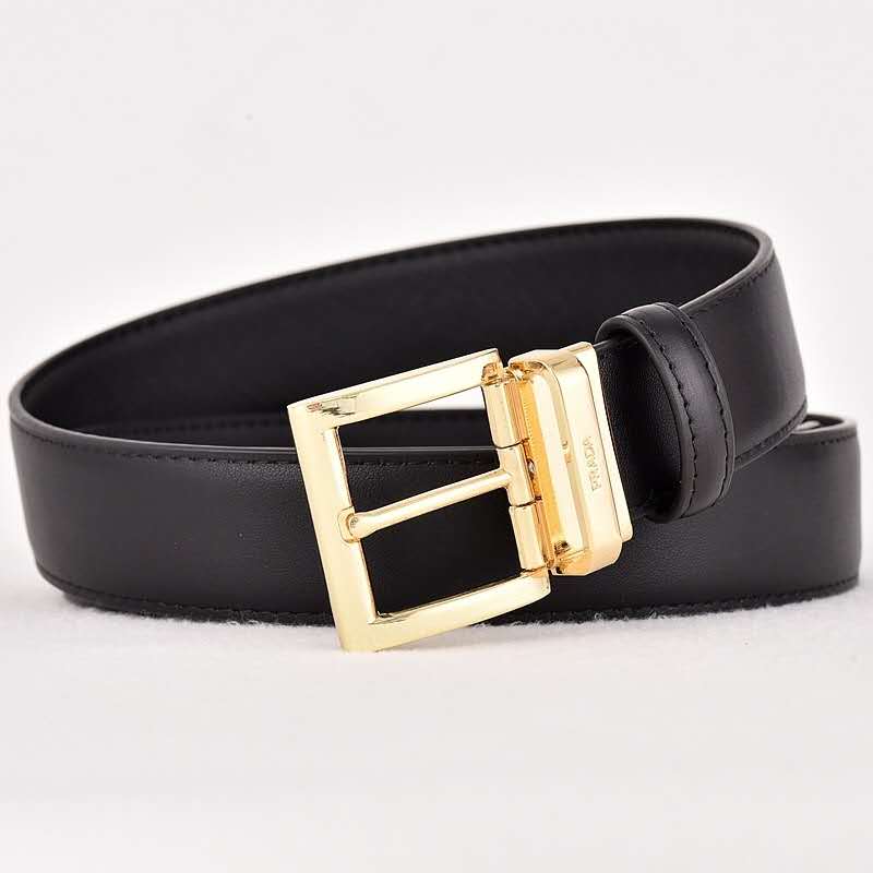 PD - BLACK BELT WITH GOLD HARDWARE - MENS