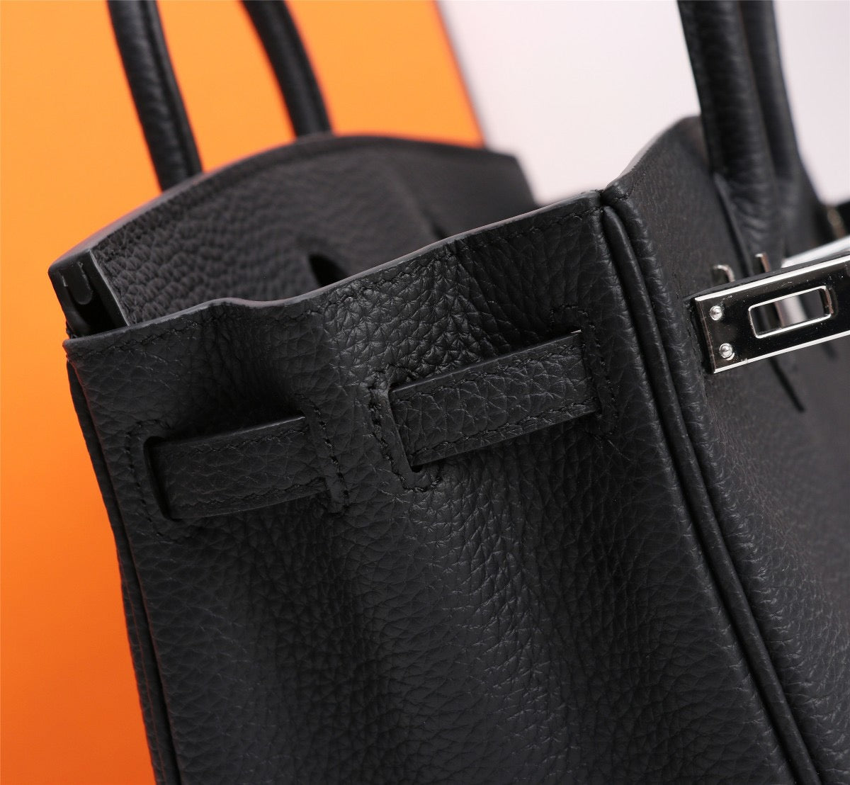 BIRKIN 30 – BLACK WITH PALLADIUM HARDWARE