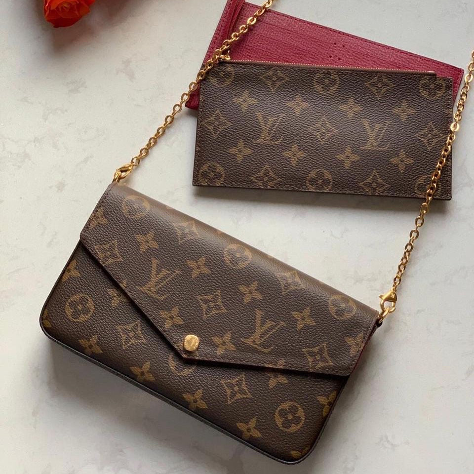FELICIE POCHETTE BAG - BROWN