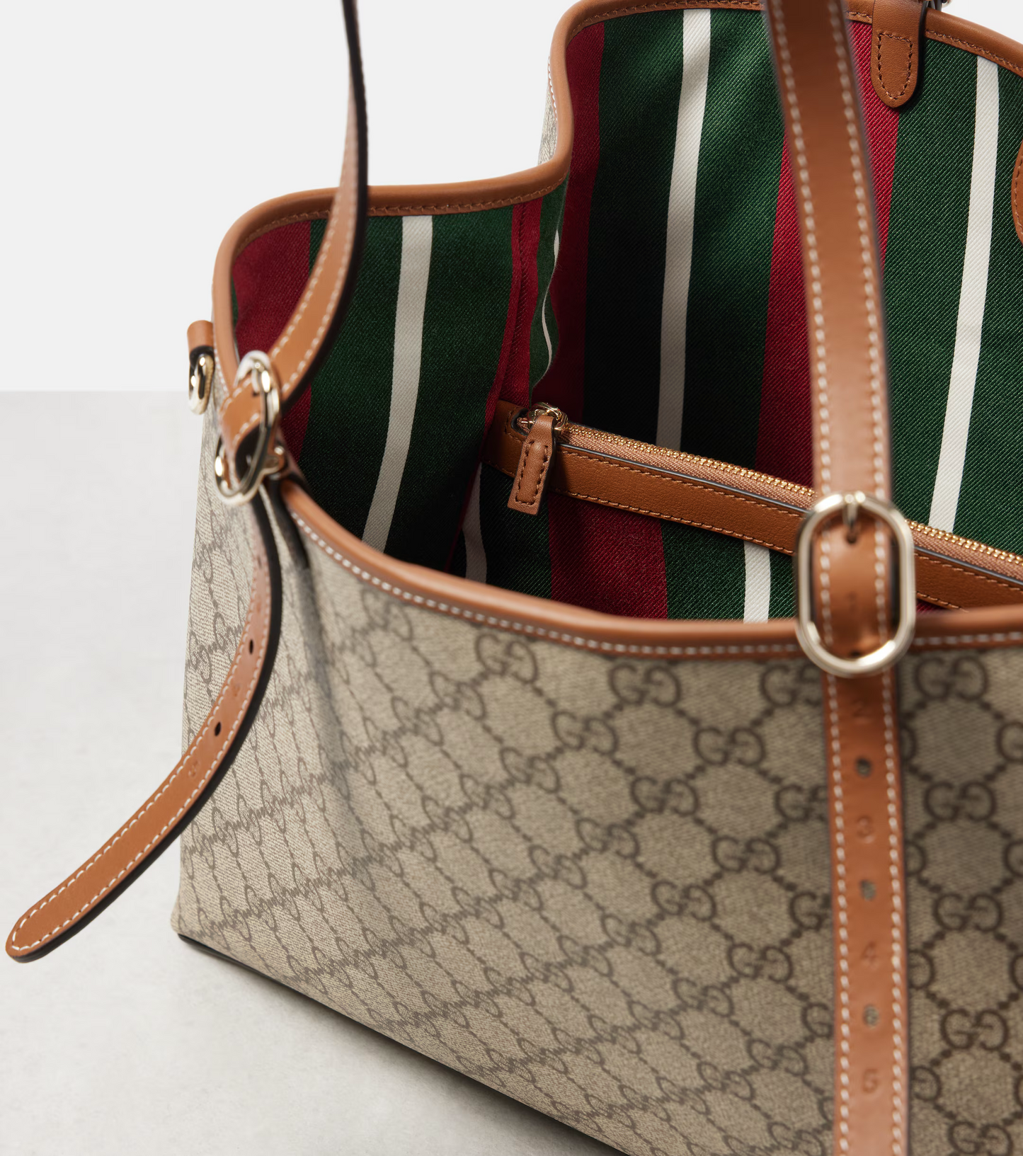 GG MONOGRAM LARGE TOTE BAG -