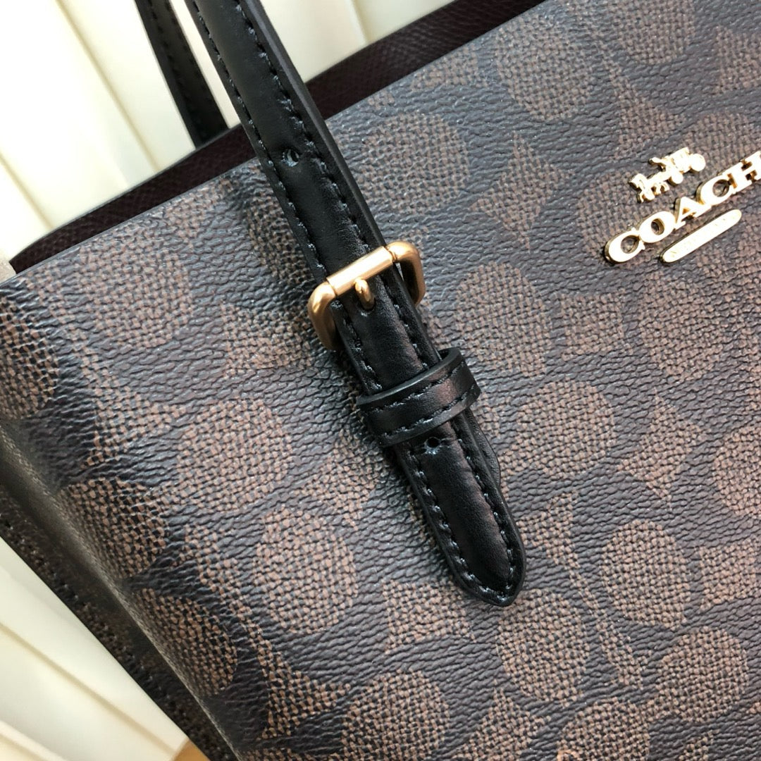 MOLLIE TOTE 25 BAG - DARK BROWN