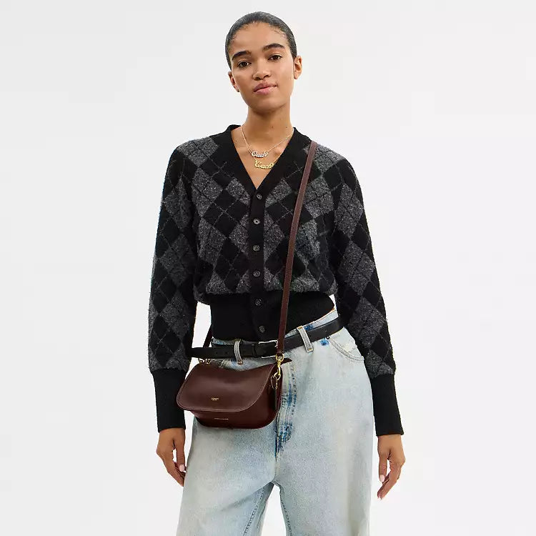 WAVERLY SHOULDER BAG - BROWN