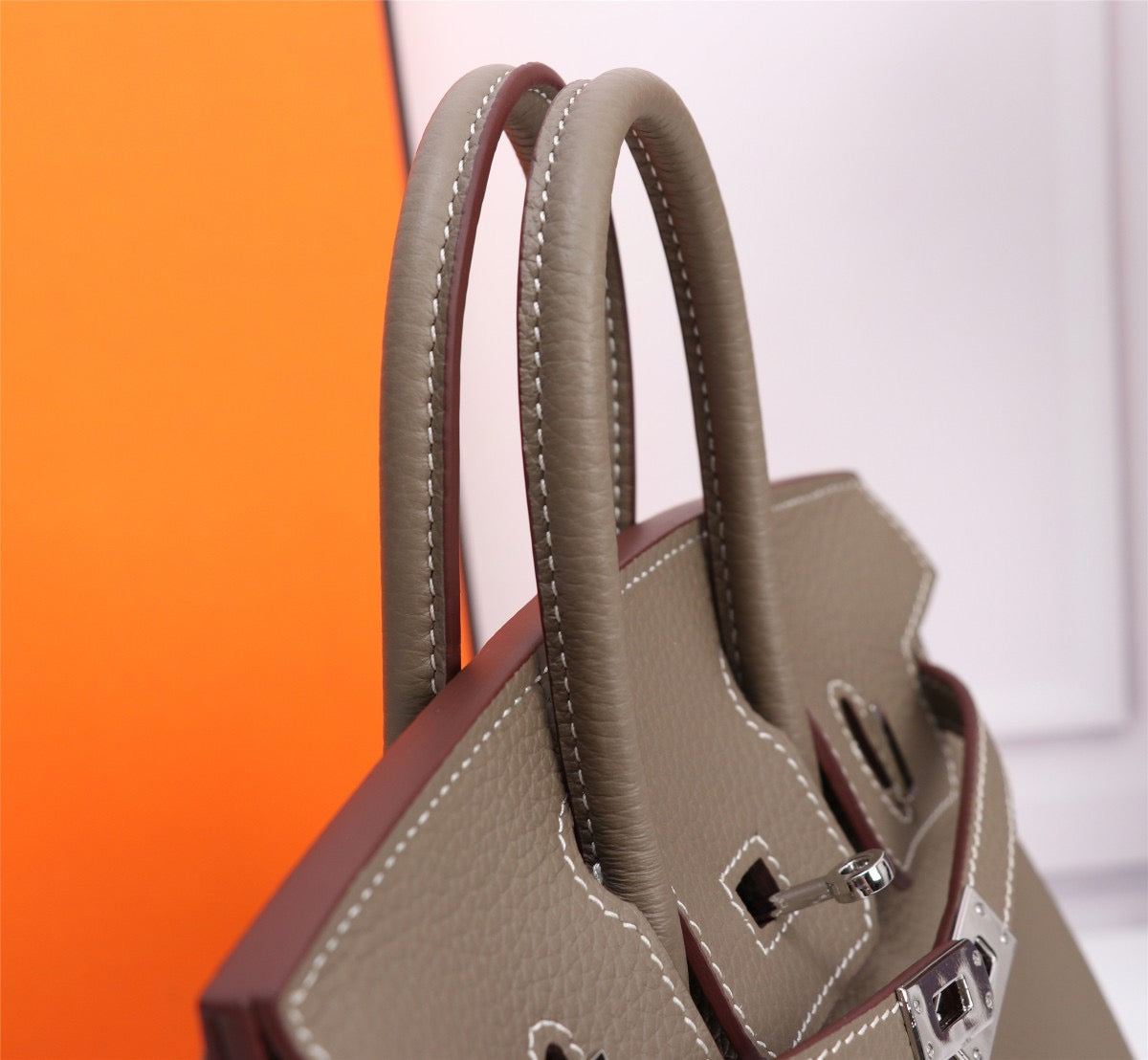 BIRKIN 30 – ÉTOUPE WITH PALLADIUM HARDWARE