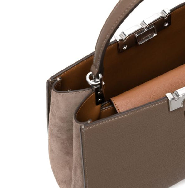 THE LARGE ELEANOR SATCHEL BAG 30 CM - GREY
