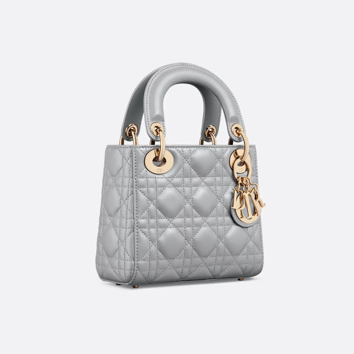 MINI LADY BAG – OPALINE GRAY PEARLESCENT