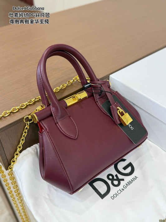 MINI TOP HANDLE BAG – BURGUNDY