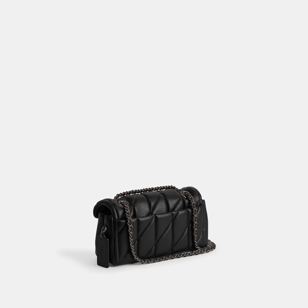 TABBY PILLOW QUILTED BAG BLACK - SILVER