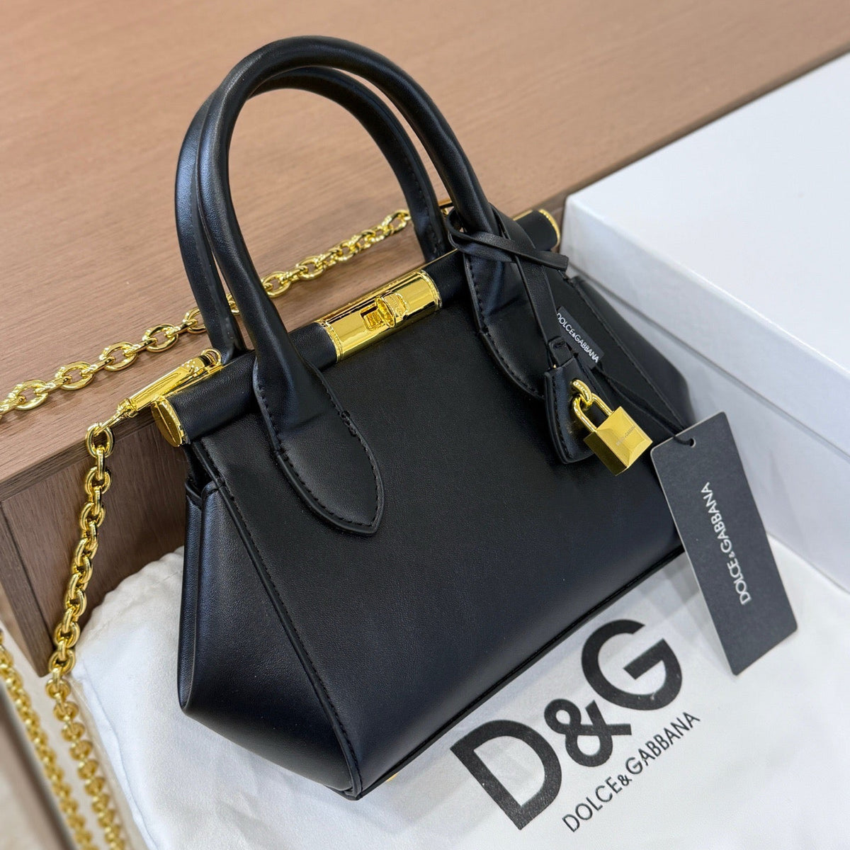 MINI TOP HANDLE BAG – BLACK