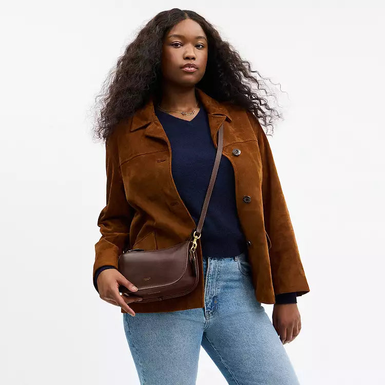 WAVERLY SHOULDER BAG - BROWN