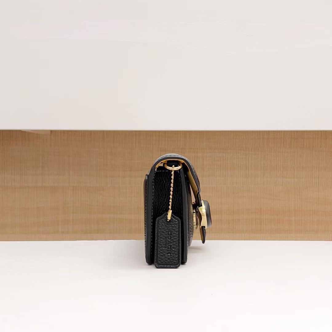 THE TABBY WRISTLET BAG - BLACK (MINI)