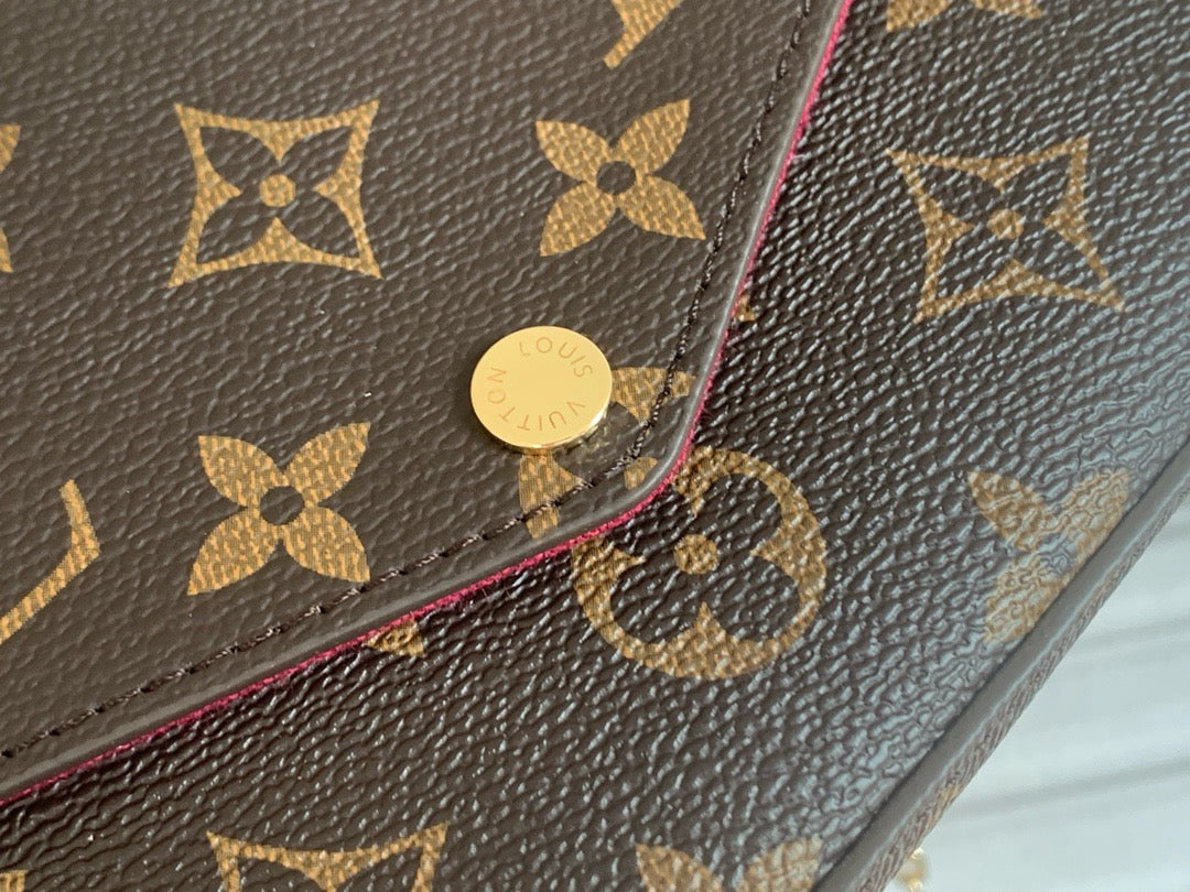 FELICIE POCHETTE BAG - BROWN