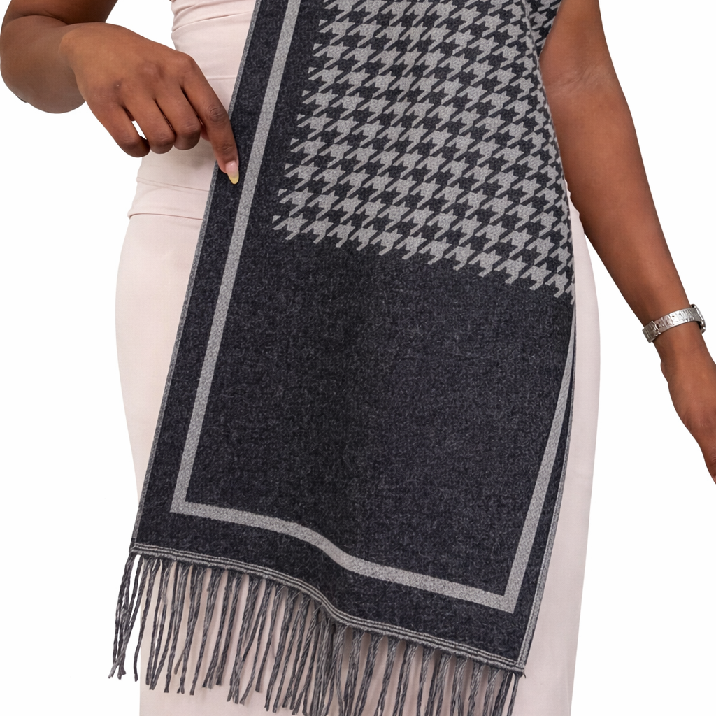 HH OVERSIZED SCARF - DARK GRAY
