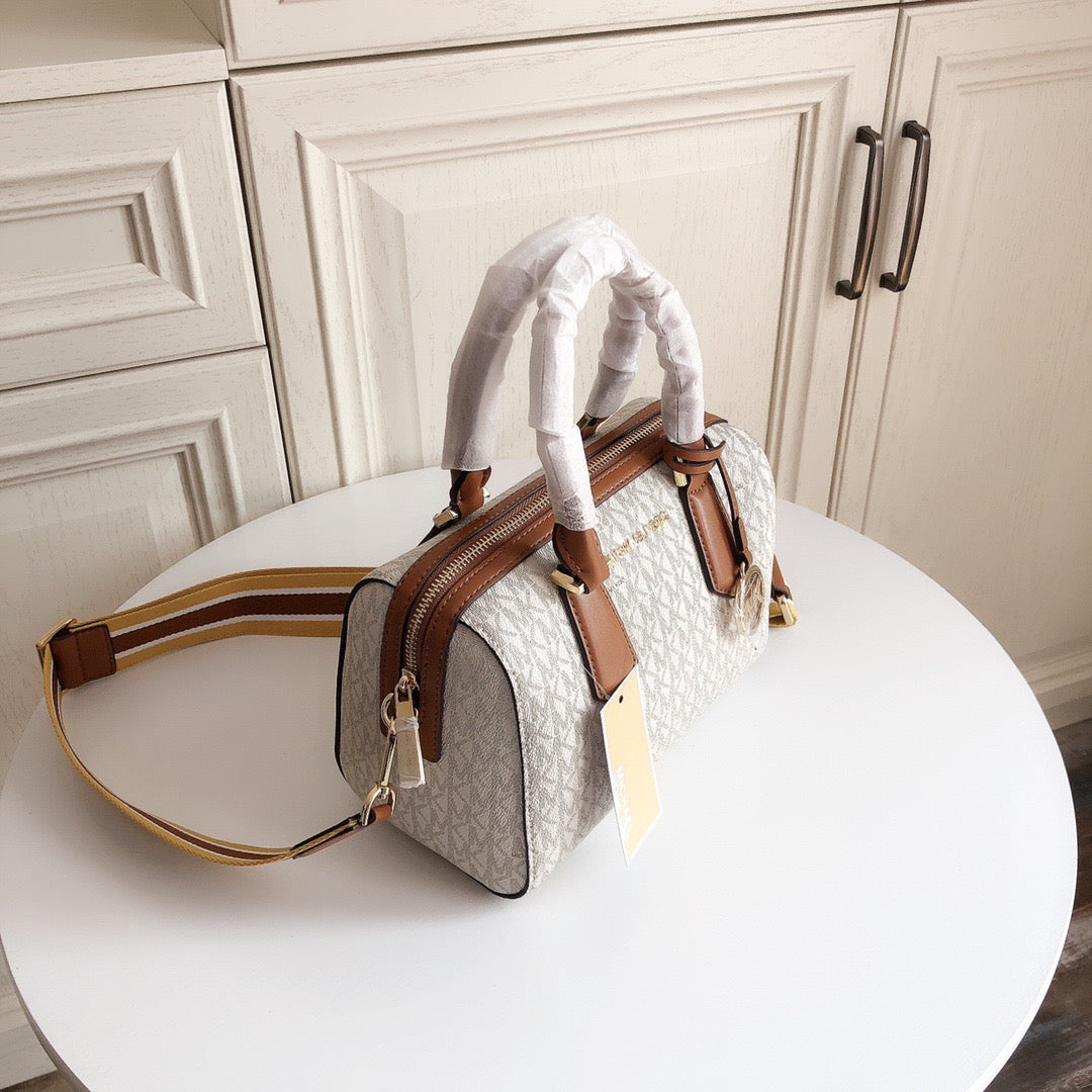 SATCHEL CROSSBODY BAG -  WHITE