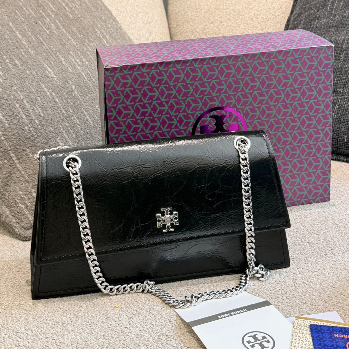 KIRA TURNLOCK SHOULDER BAG – BLACK