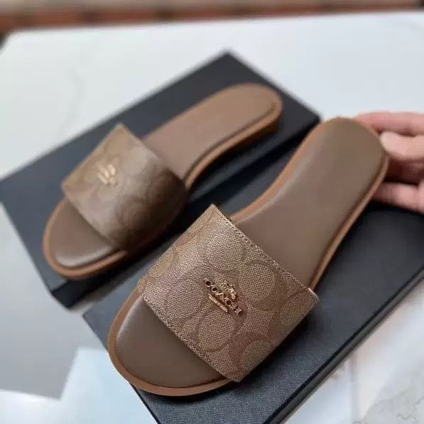 CC SLIDES - DARK BROWN