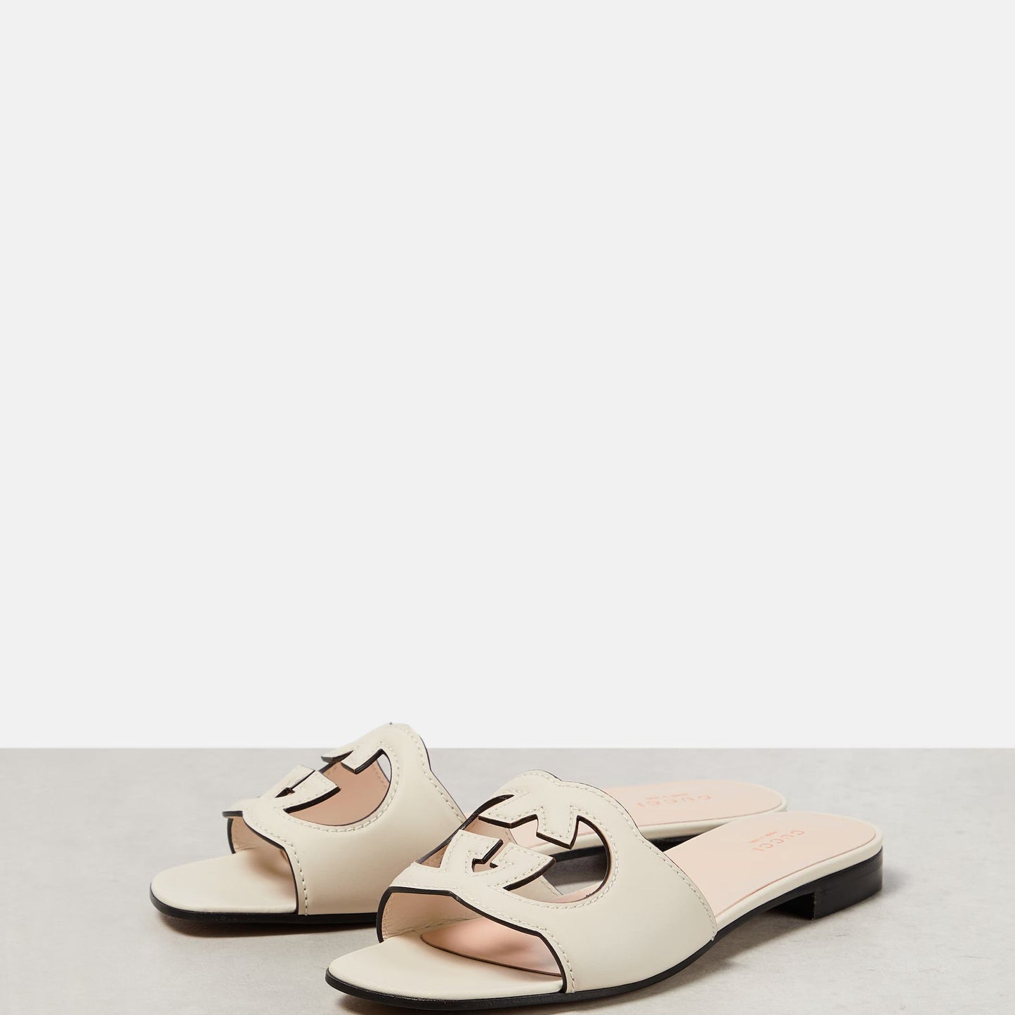 GG TWO TONED INTERLOCKING SLIDES - WHITE (B GRADE)