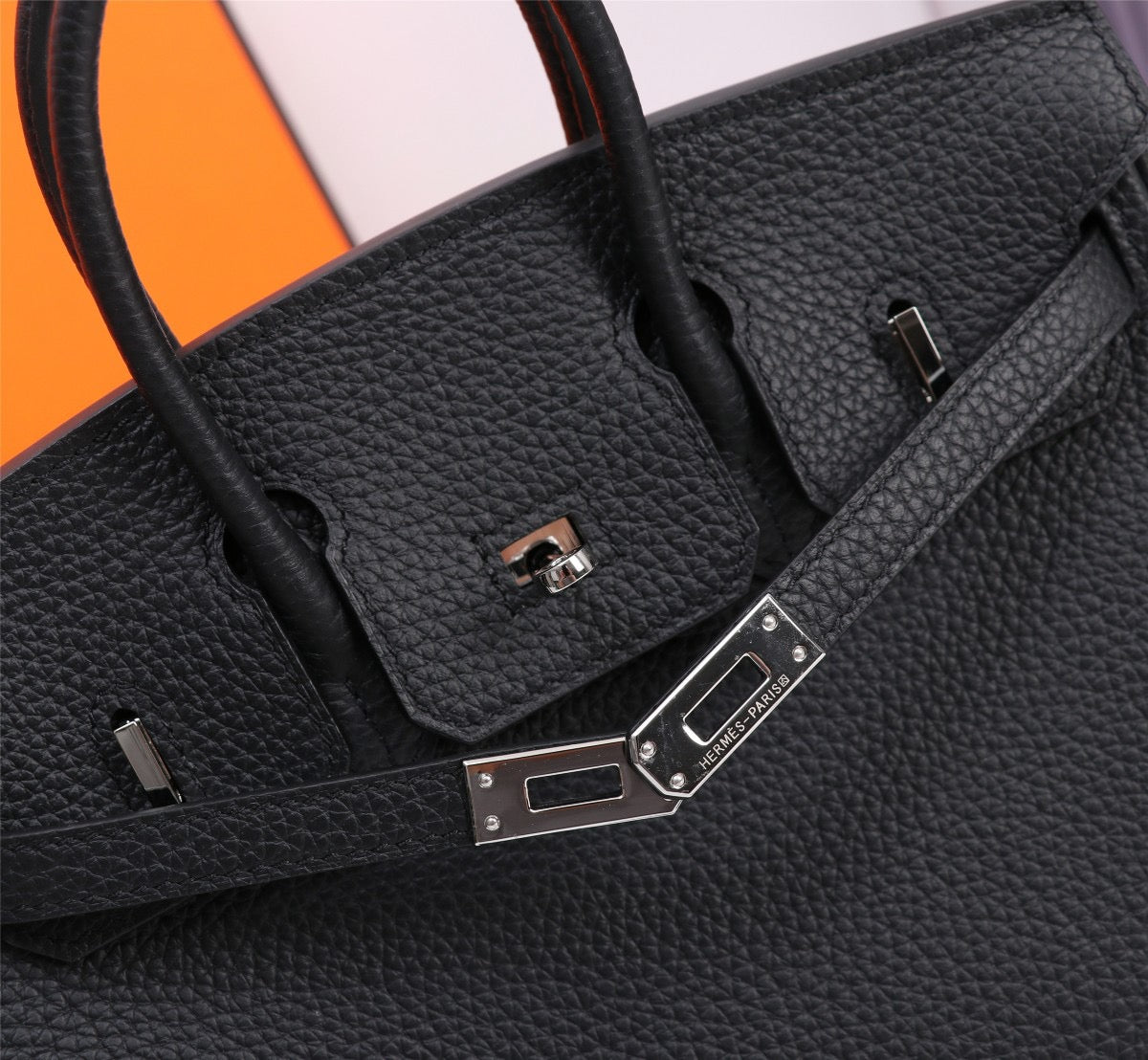 BIRKIN 30 – BLACK WITH PALLADIUM HARDWARE