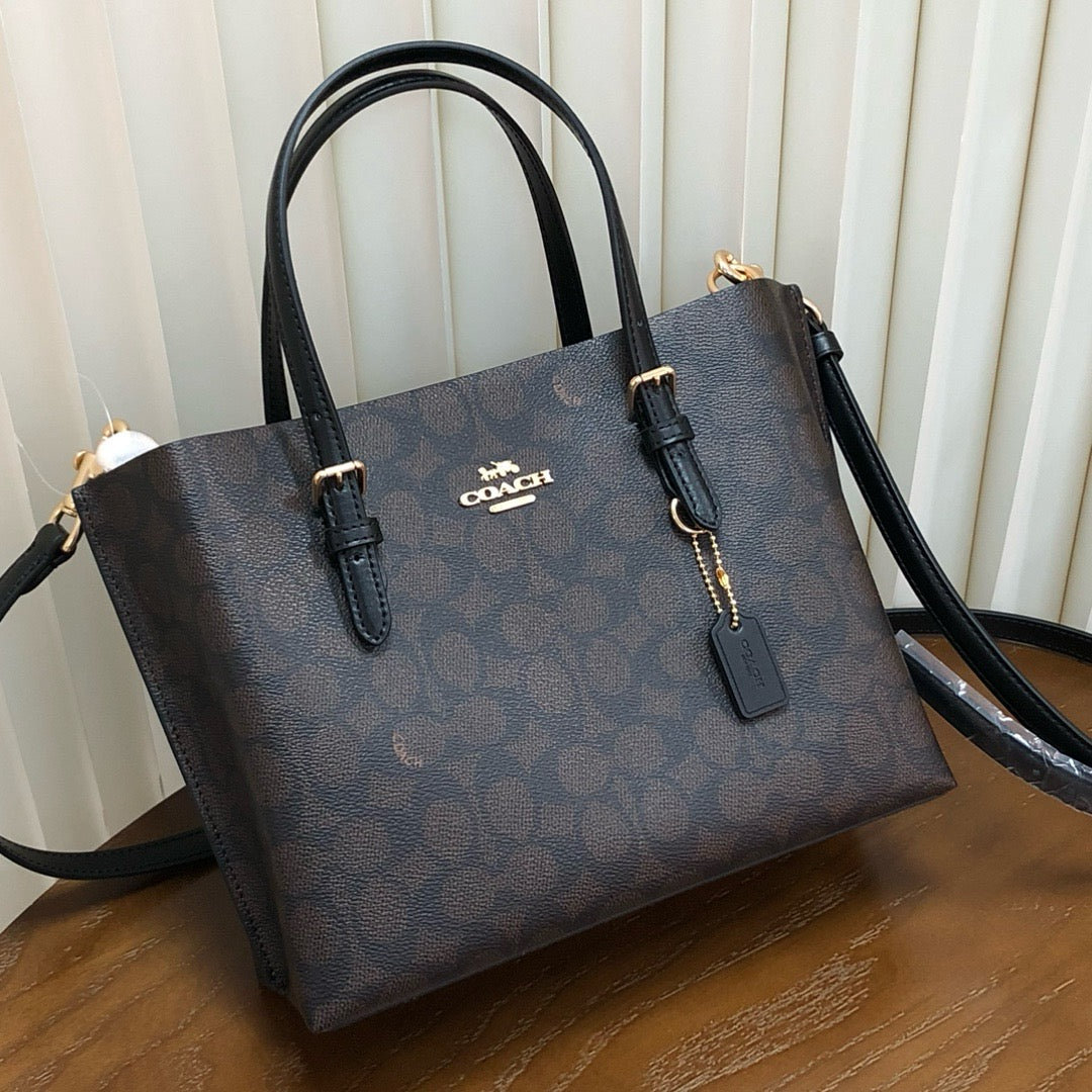MOLLIE TOTE 25 BAG - DARK BROWN