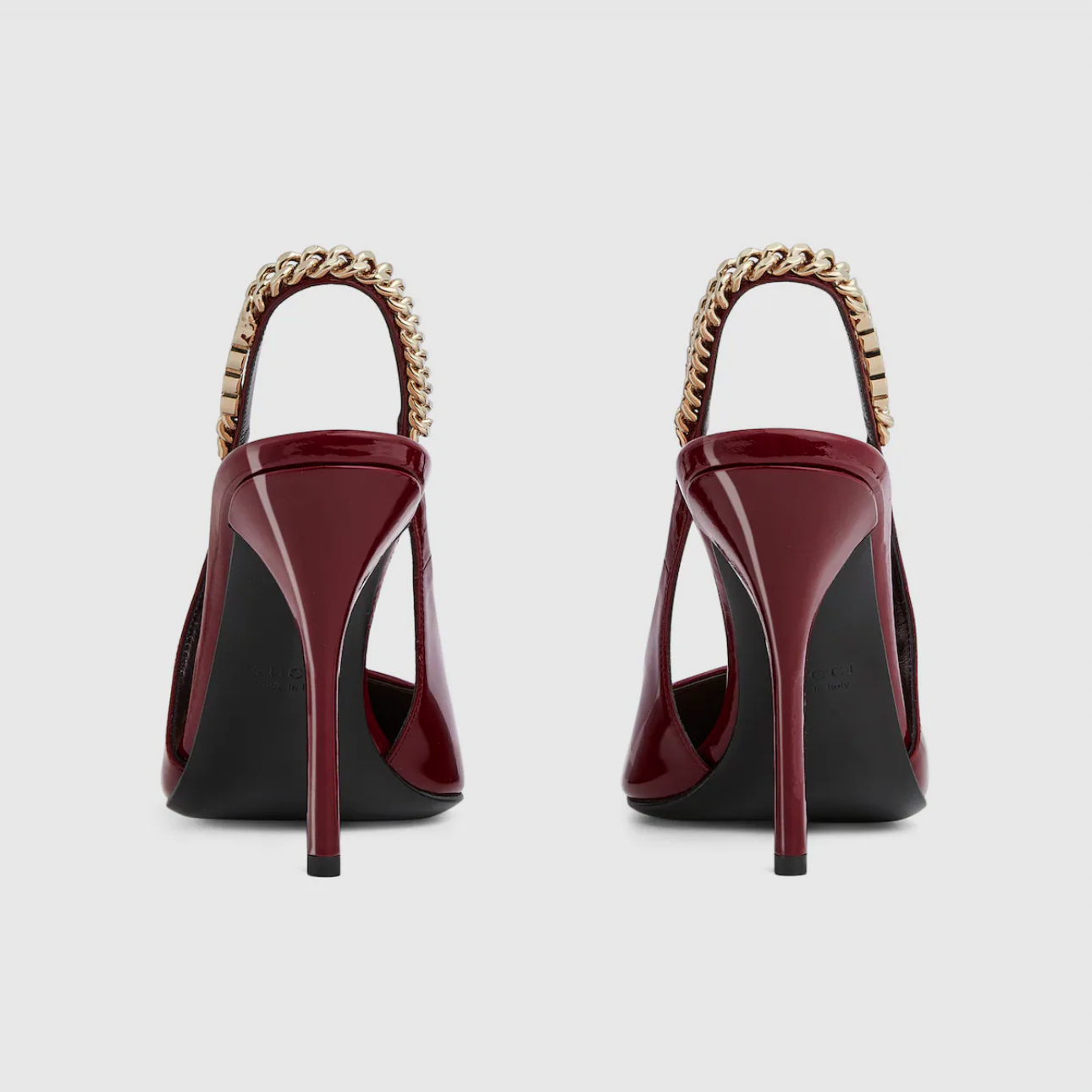 GG SLINGBACK HEELS - RED