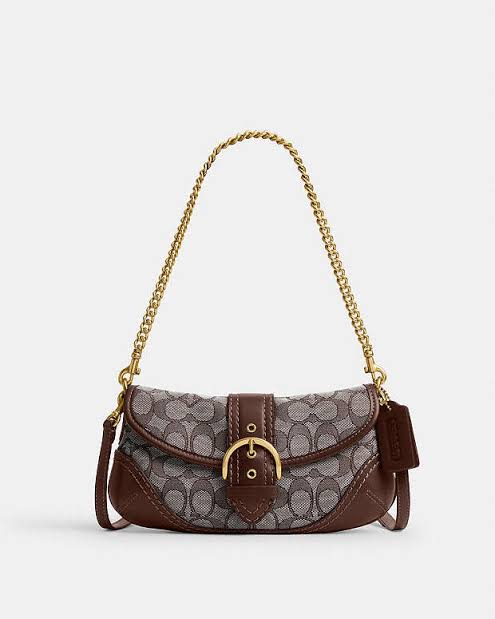 SOHO BAG IN SIGNATURE JACQUARD