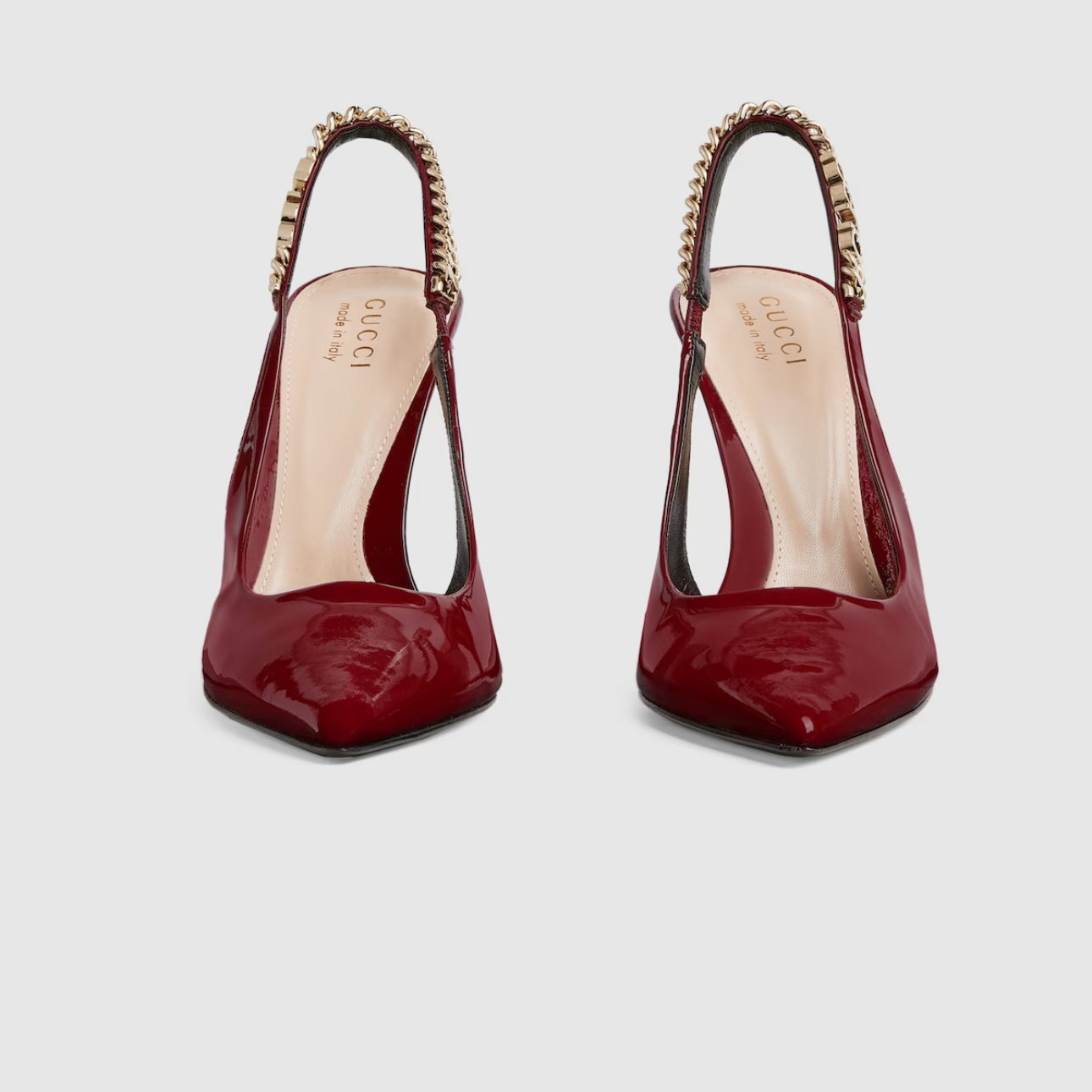 GG SLINGBACK HEELS - RED
