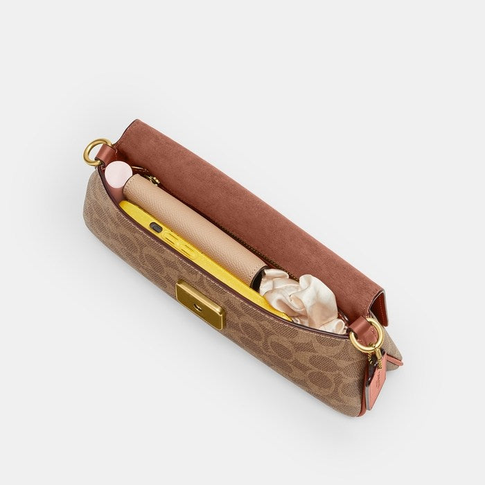 JET BAG - SIGNATURE LIGHT BROWN