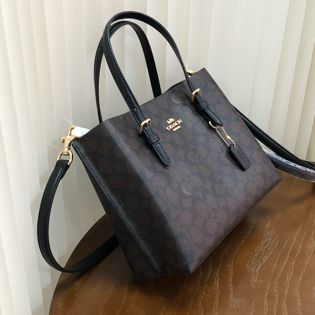 MOLLIE TOTE 25 BAG - DARK BROWN