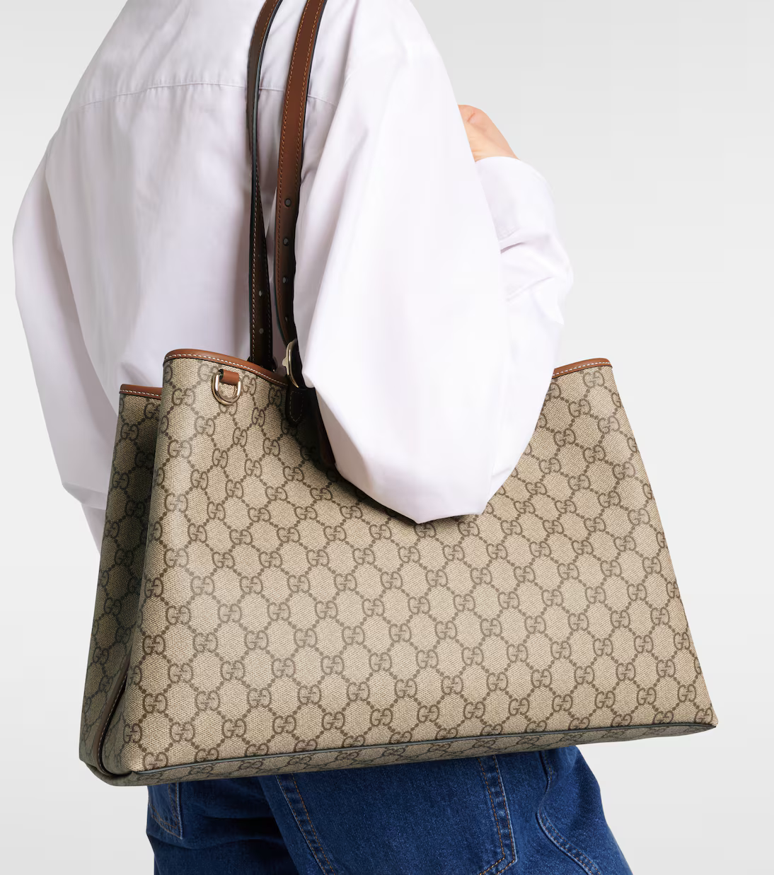 GG MONOGRAM LARGE TOTE BAG -