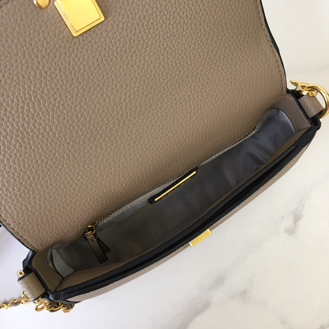 BRITTEN CONVERTIBLE CROSSBODY BAG – TAUPE